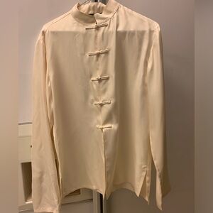 Ralph Lauren vintage Collection Mandarin style silk blouse